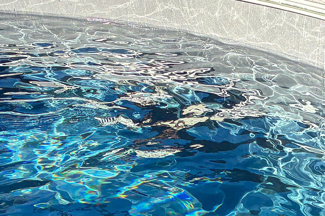 Thermopooler M 6×3 m – Komplett poolpaket med rostfri stege